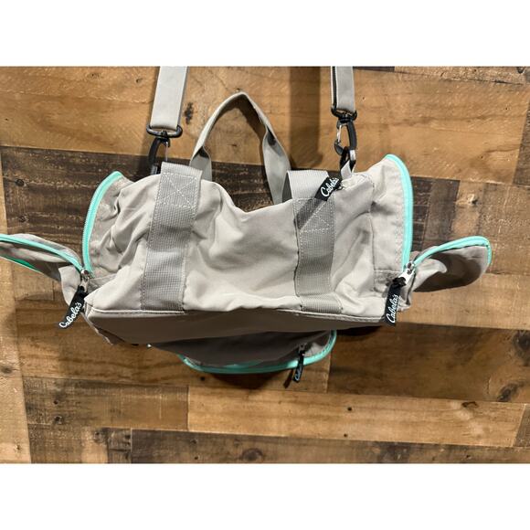 Cabela's Light Travel Duffel Bag- Gray/Mint - Picture 6 of 9